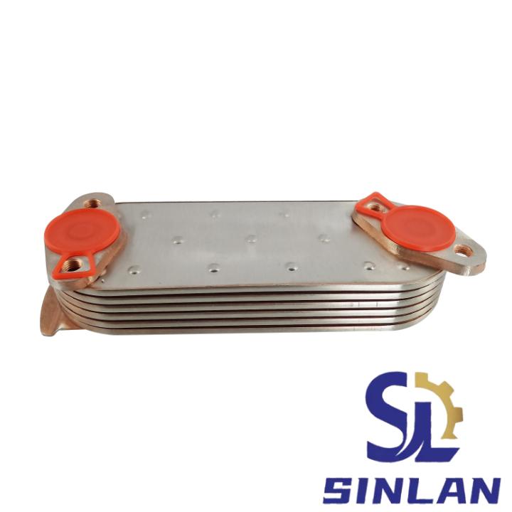 26321-4X310 Oil cooler 26321-4x310 for Nissan Engine Hyundai-KIA Stainless Steel Radiator Ok55114701 Excavator Oil Cooler - 图片 1